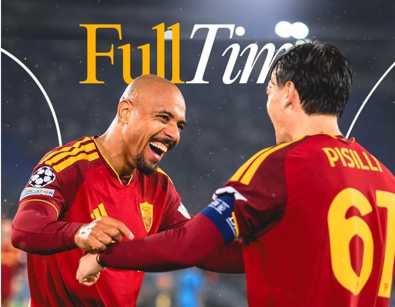 罗马4-0大胜布拉迪斯拉发，单场净胜球数并列队史欧冠第二